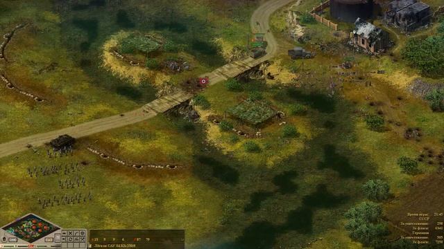 Blitzkrieg (mod GZM). Map "Xrestomatia". Столкновение у города. смотреть онлайн