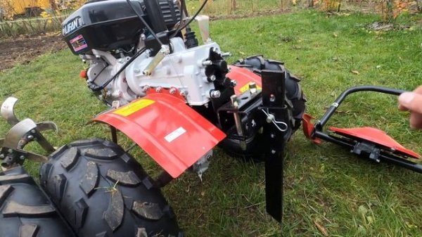 Мотоблок УГРА с ВОМ 4х4. Обновленный адаптер АМПК-1.