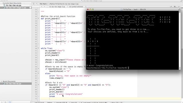 Simple Tic-Tac-Toe Game in Python (Part 2) смотреть онлайн