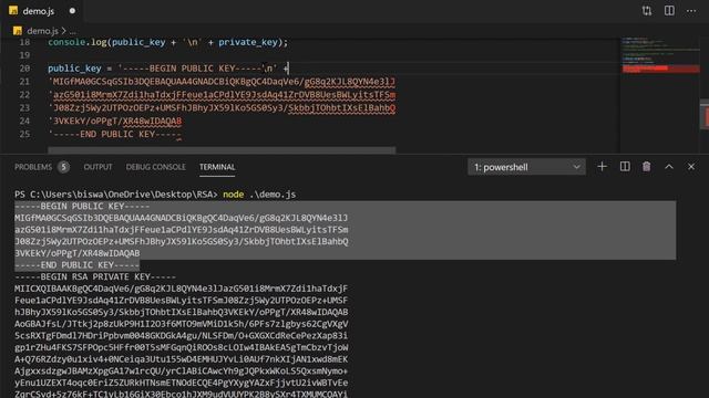 Asymmetric Encryption and Decryption in Node.js using RSA Public/Private Key Pairs смотреть онлайн