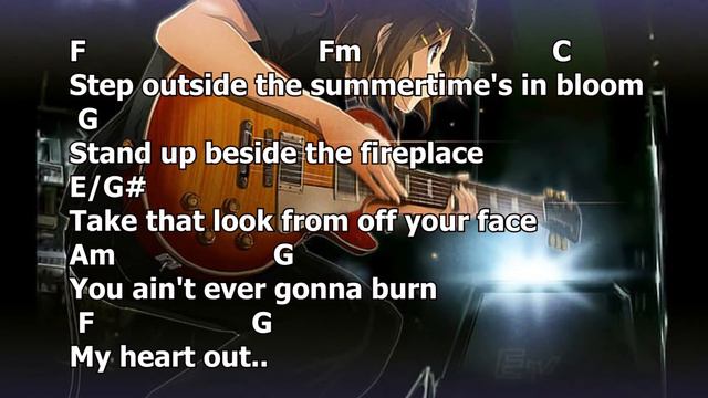 Dont Look Back In Anger Lyric Chord - song by OASIS смотреть онлайн