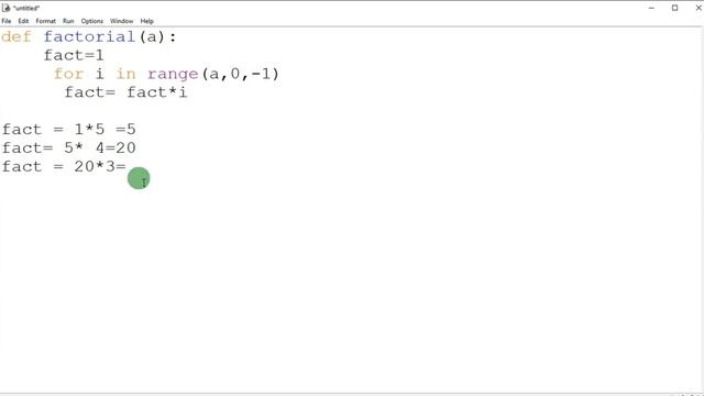 How to calculate 'Factorial' using function. #factorial#funtion#python смотреть онлайн