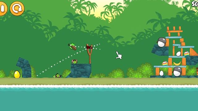 Angry Birds Power Trouble Yolk & Pork Gameplay All Levels смотреть онлайн