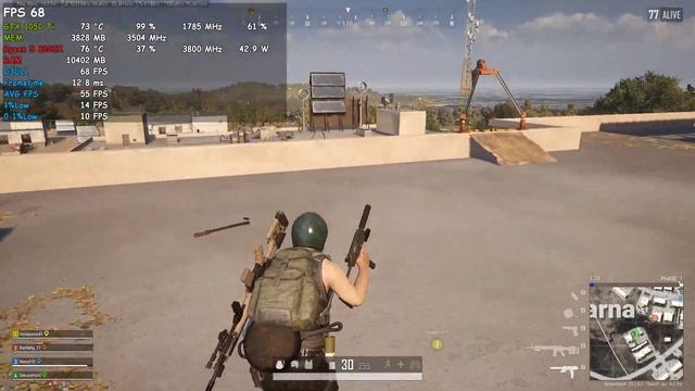PUBG GTX 1050 Ti 4GB 1080p High Graphics смотреть онлайн