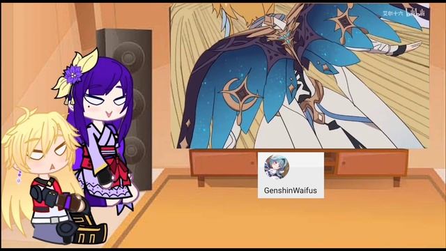 genshin impact characters react part 7 (gacha clubxgenshin impact) aether x Raiden/EI смотреть онлайн