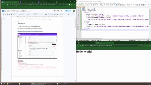 Bootstrap - Popup window (3) смотреть онлайн