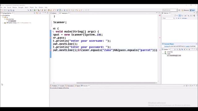 Java #8 Username and Password смотреть онлайн
