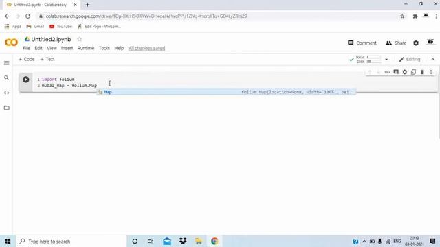 Map in python by folium function || for Code Desk смотреть онлайн