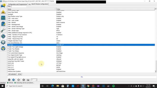 Adjusting Tire Size With FORScan