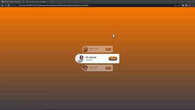 Vertical Card Slider using HTML, CSS | FREE SOURCE CODE смотреть онлайн