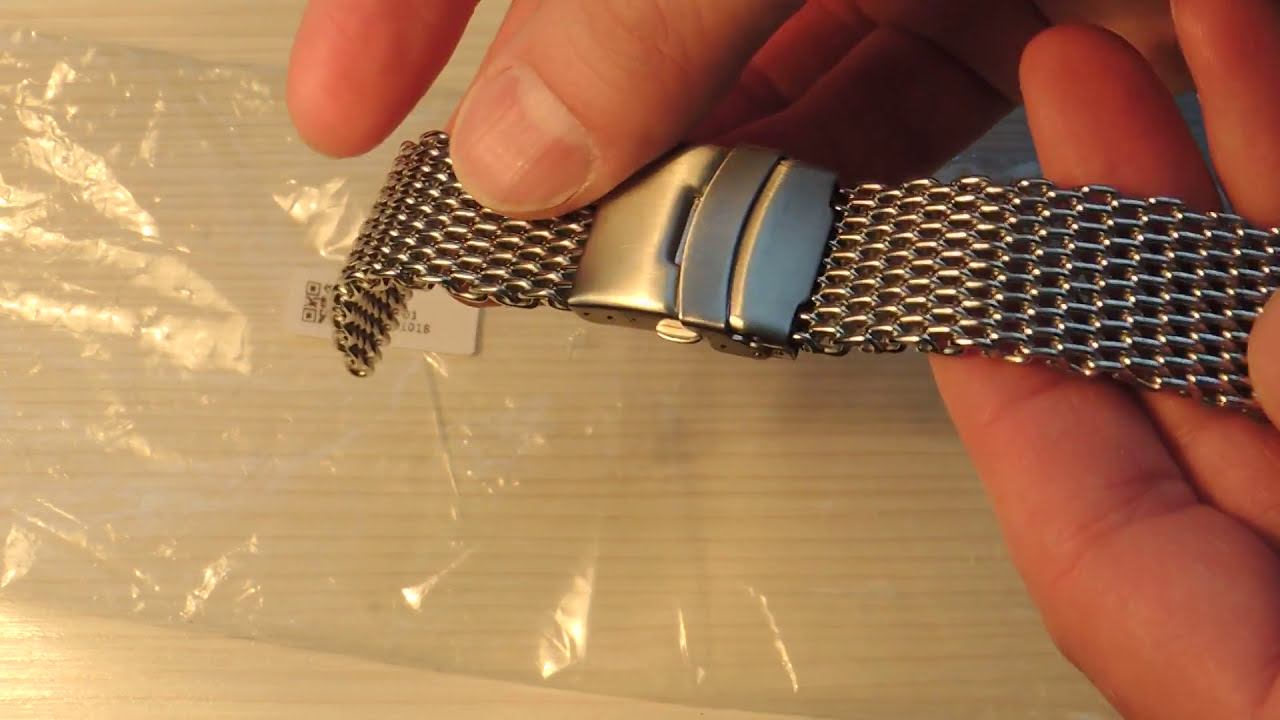 Браслет для часов Акулья сетка из нержавейки | Bracelet watch Shark mesh смотреть онлайн