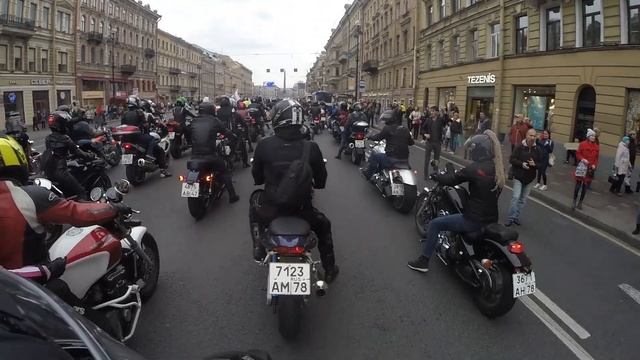 Закрытие мотосезона 2019 СП-б #bajajboxer #мото смотреть онлайн