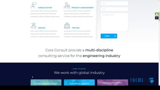 Coreconsult - Big Industry amp Business Consulting WordPress Theme смотреть онлайн