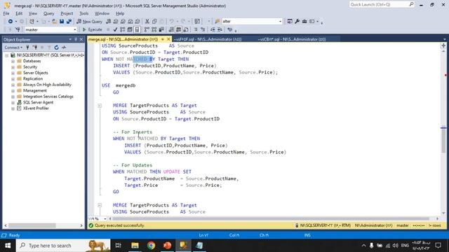 merge sqlserver смотреть онлайн