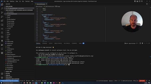 Getting Started with Sage Monorepo, Dev Container, GitHub Codespaces and Git Forking Workflow смотреть онлайн