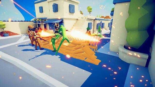 Zombie 100 Units vs Army Soldier - Totally Accurate Battle Simulator TABS смотреть онлайн