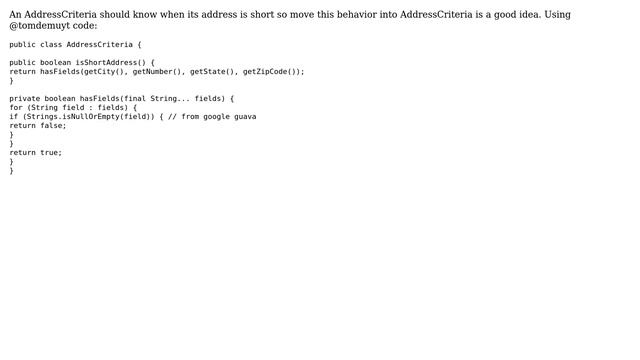 Check whether address criteria contain only certain fields or more (7 Solutions!!) смотреть онлайн