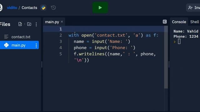 Simple Python Contact Book for beginners - mini project смотреть онлайн