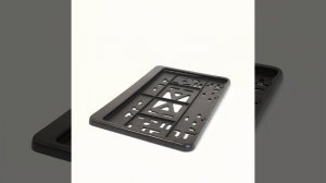 Рамка для номера автомобиля квадратная с защелкой DEFLY