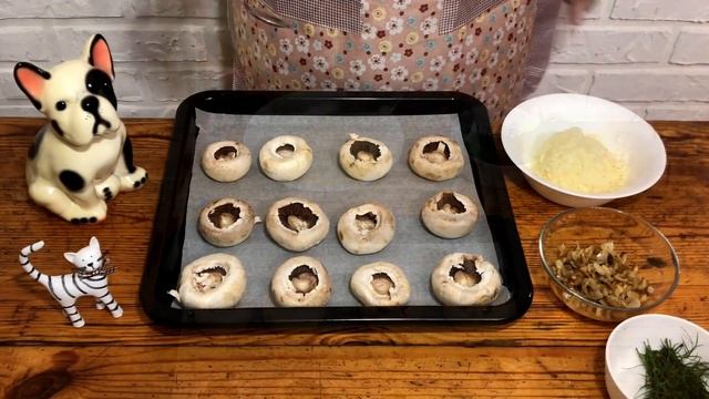 Теперь шампиньоны готовлю только так, БЕЗ МЯСА! ФАРШИРОВАННЫЕ ШАМПИНЬОНЫ / ШАМПИНЬОНЫ В ДУХОВКЕ смотреть онлайн