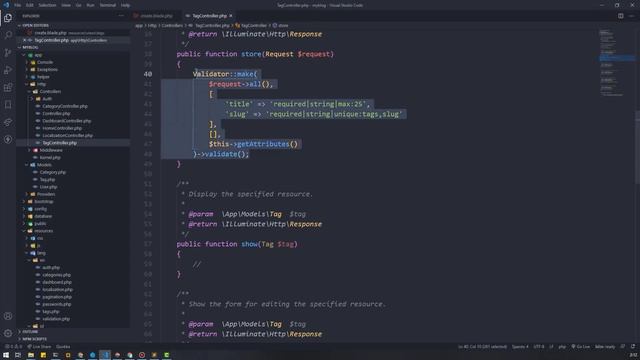 Tutorial Laravel 8 Blog CMS - Membuat validasi tambah tag | Part 47 смотреть онлайн