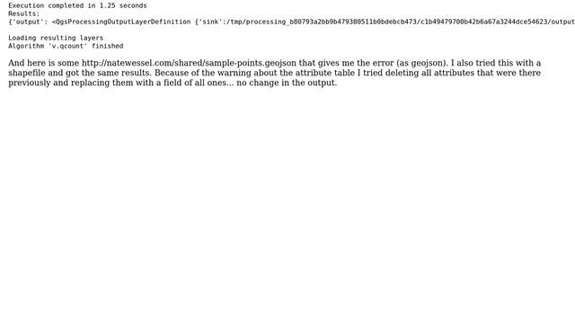 GIS: GRASS v.qcount in QGIS is returning insanely high counts смотреть онлайн