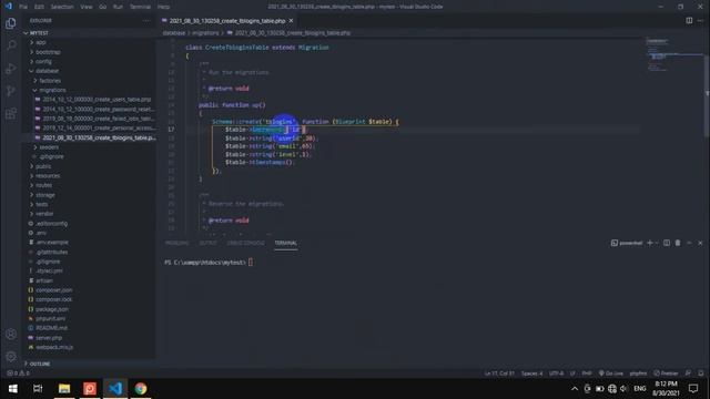 ແນະນຳການສ້າງ Migration vs Seeding ໃນ Laravel 8. смотреть онлайн