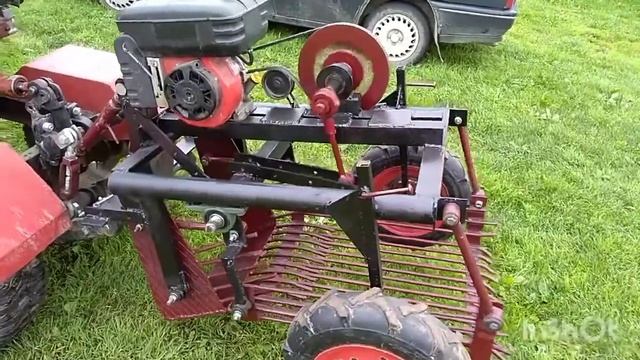 самодельная грохотная картофелекопалка для мини трактора своими руками из того что было. смотреть онлайн