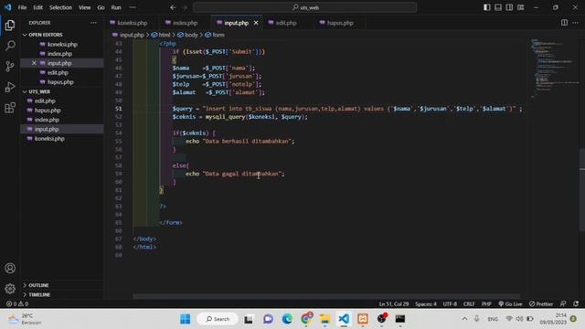 CRUD - PHP (VISUAL STUDIO CODE) смотреть онлайн