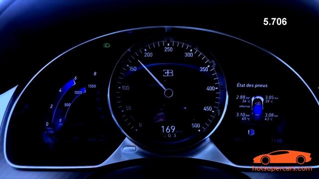 Bugatti Chiron Acceleration (0-300/13.5s) смотреть онлайн