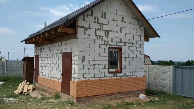 Облицовка дачного домика,Начало.Харьков. смотреть онлайн