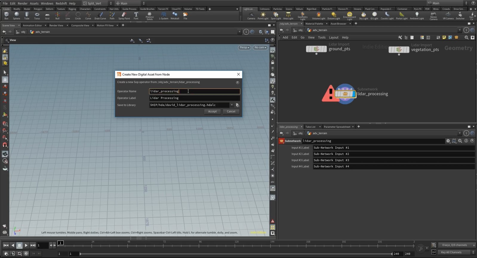 08 - Преобразование LIDAR в HDA (Digital Assets) в Houdini смотреть онлайн