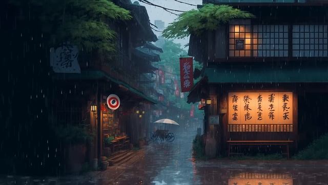 RAINING IN ＯＳＡＫＡ ?️ Rain Lofi Songs To Make You Escape From Reality ?️ Night Lofi Playlist смотреть онлайн
