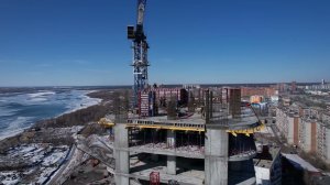 Квартал "Беринг" в Новосибирске - Ход строительства Март 2022