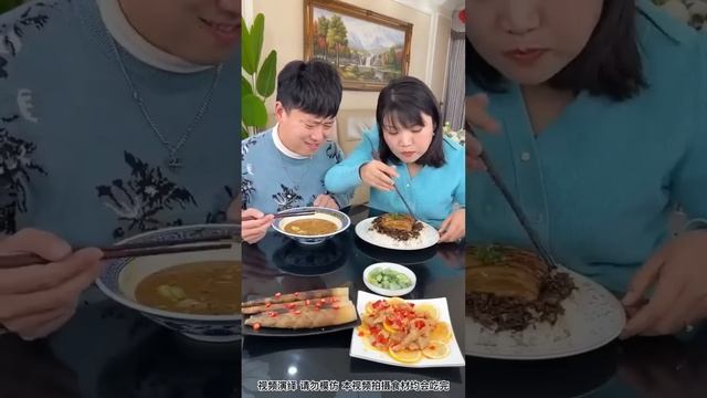 Funny Husband and Wife Eating Show: Epic Food Battle! ??#Couple eating#Couple playing prank смотреть онлайн