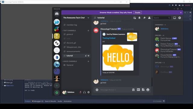 3. Embeds | Make a Discord Bot Tutorial | Godot смотреть онлайн