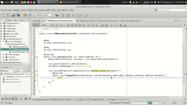 JavaFx JFoenix Tutorial #3 : JFXTextField With Input Validation смотреть онлайн
