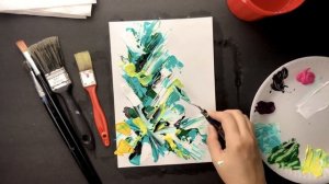 АБСТРАКЦИЯ • Как нарисовать абстрактную картину мастихином