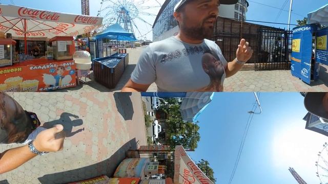 Лазаревское 2019, Пляж, Колесо обозрения 360 VR смотреть онлайн