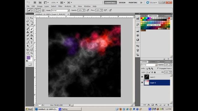 Photoshop Tutorial - How To Create a nebula, lens flare, star twinkle, and supernova with Photoshop смотреть онлайн
