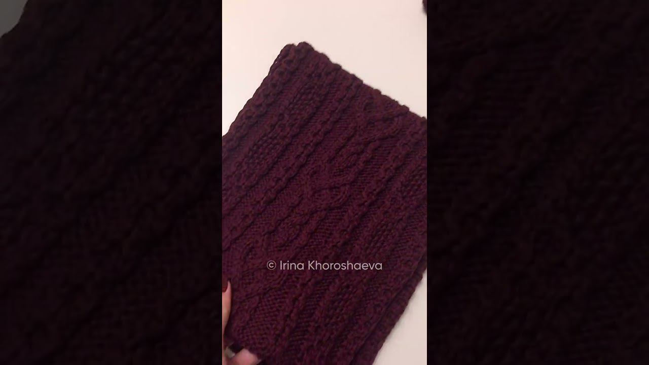 Шапка бини и снуд из мериносовой шерсти от Ирины Хорошаевой #вязание #iriscafairytale