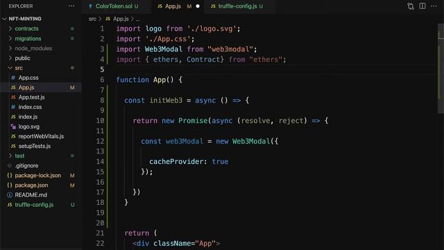 Connect to web3 NFT smart contract in React web app смотреть онлайн