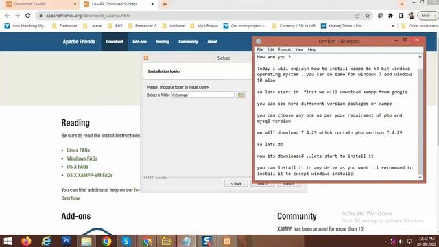 Xampp Download and Install to 64 bit windows 7/10 смотреть онлайн
