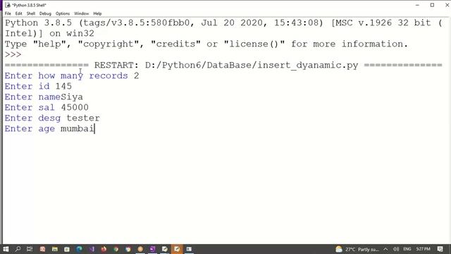 Python database lecture 3 | Insert update Delete Query using Python| 10/12/21 смотреть онлайн