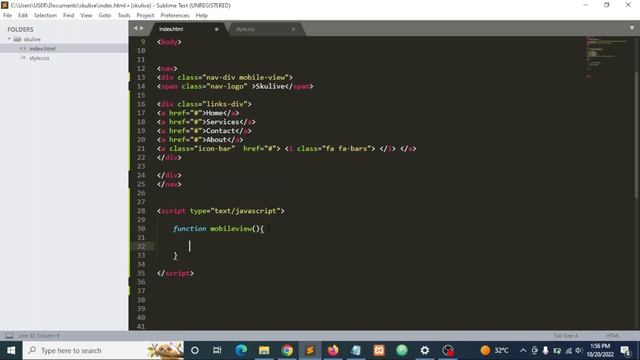 10: Responsive Navbar Part 2. #Html, #Css and #Javascript. смотреть онлайн
