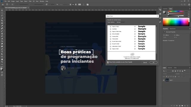 Como identificar fontes desconhecidas no Photoshop смотреть онлайн