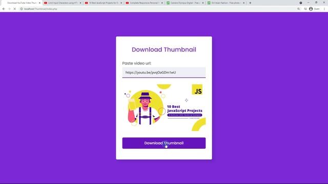 [Demo] Download Any YouTube Video Thumbnail using HTML CSS JavaScript & PHP смотреть онлайн