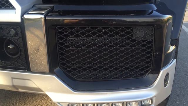 Установка переднего бампера Amg, Brabus, на Mercedes w463 g- class смотреть онлайн