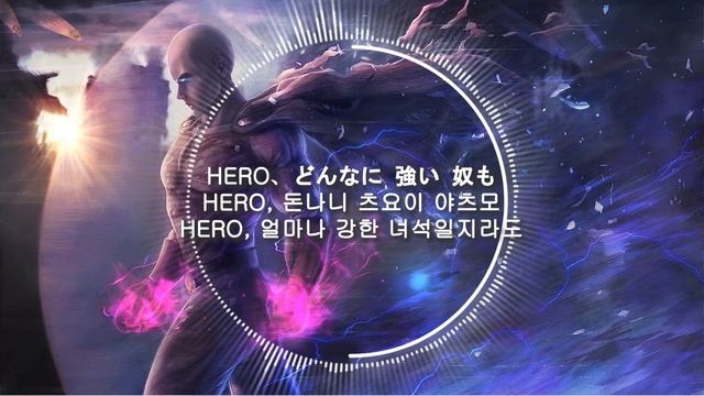 원펀맨OP-THE HERO!![가사/발음/자막] смотреть онлайн