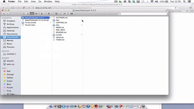 Install BeautifulSoup Python on mac смотреть онлайн